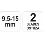 Oblius gipso plokščių kraštams | 2 peiliai (YT-76260)